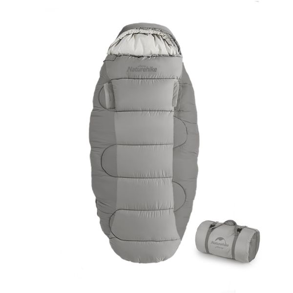 Спальный мешок Naturehike Oval PS200 220х95 см, серый NH20MSD03-PS200