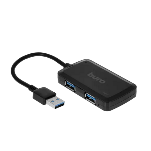 USB-Хаб Buro BU-HUB4-U3.0-S черный