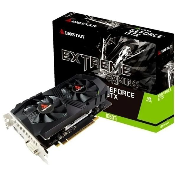 Видеокарта Biostar NVIDIA GeForce GTX 1050TI (GTX1050Ti-4GB) vn1055tf41, 4 Гб, GDDR5